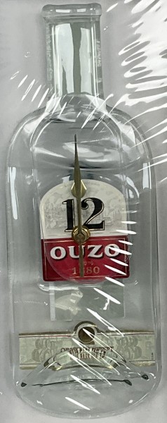 Flaschenuhr - 12 Ouzo